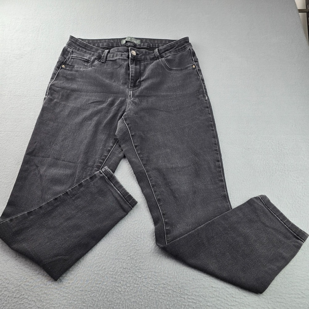 Denim Co. By Primark Cares Jeans Womens 12 Black Cotton Medium Wash Skinny Leg